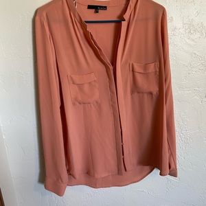 Ro & De Button up Peach Blouse